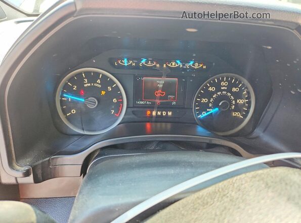 1FTEW1CG3JFB52159 2018 FORD F150 Silver Instrument cluster view
