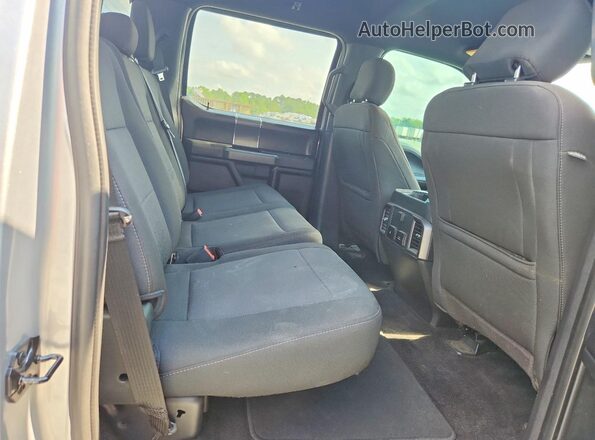 1FTEW1CG3JFB52159 2018 FORD F150 Silver Rear seats view