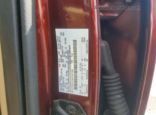 1FTEW1CG6GFB21836 2016 FORD F150 Burgundy ძრავის განყოფილების ხედი