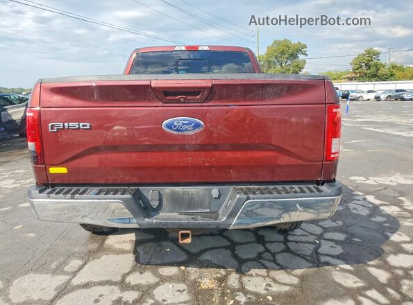 1FTEW1CG6GFB21836 2016 FORD F150 Burgundy უკანა ხედი