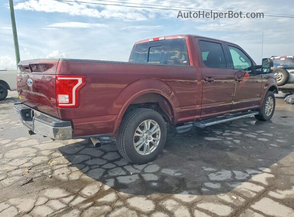 1FTEW1CG6GFB21836 2016 FORD F150 Burgundy უკანა მარჯვენა