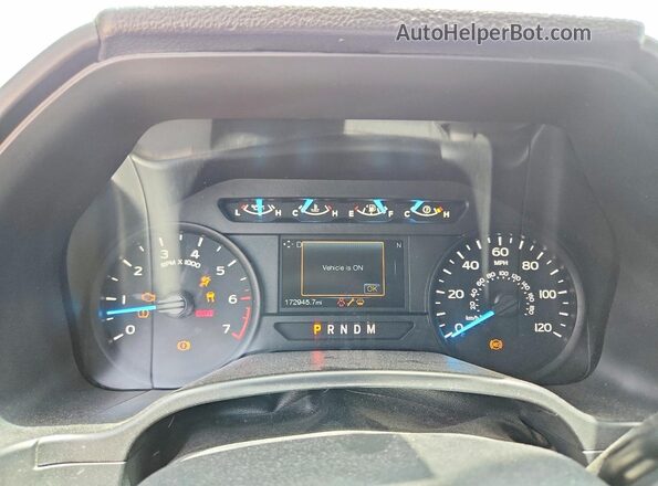 1FTEW1CP0JKF02547 2018 FORD F150 White Вид щитка приладів