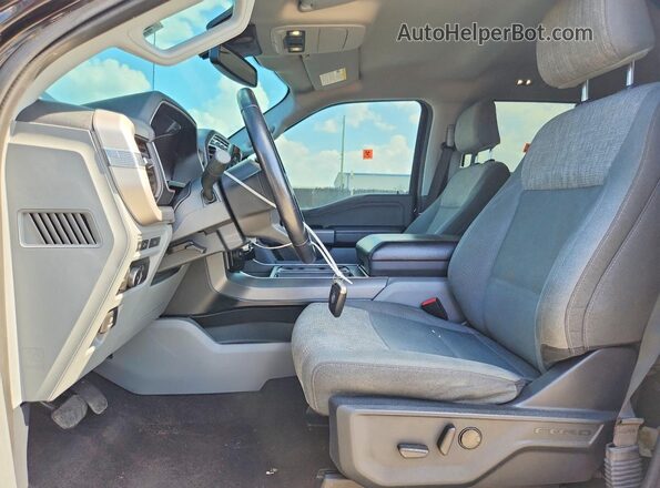 1FTEW1CP0NKD54972 2022 FORD F150 Black Vista interior delantera