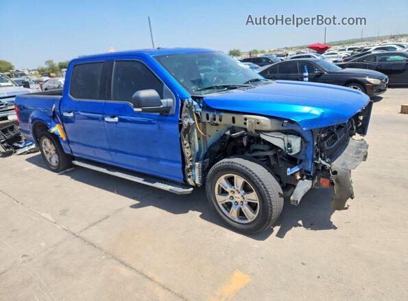 1FTEW1CP2GKD28599 2016 FORD F150 Blue Передня права чверть