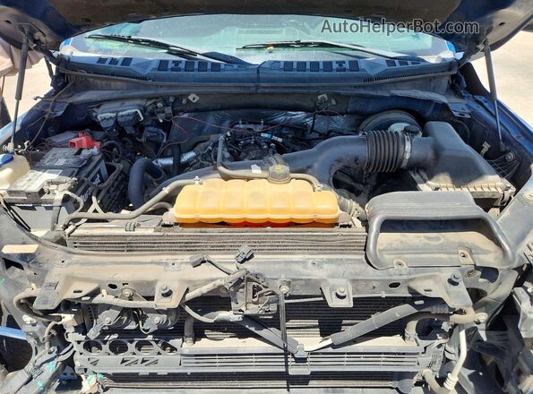 1FTEW1CP2GKD28599 2016 FORD F150 Blue Вид задньої частини салону