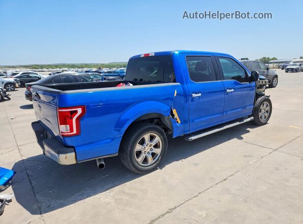 1FTEW1CP2GKD28599 2016 FORD F150 Blue Задня права чверть