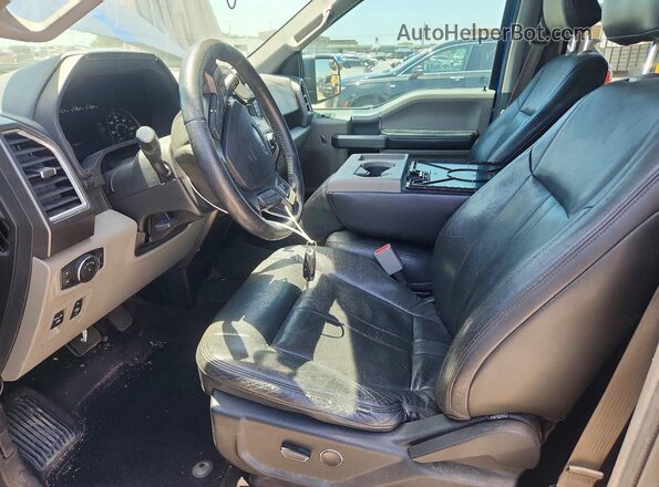1FTEW1CP2GKD28599 2016 FORD F150 Blue Вид салону спереду