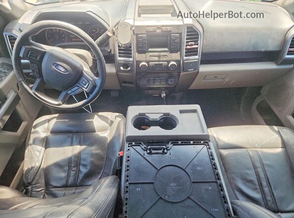 1FTEW1CP2GKD28599 2016 FORD F150 Blue Вид панелі приладів