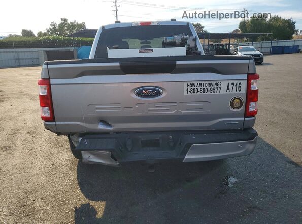 1FTEW1CP3MFA53684 2021 FORD F150 Серебряный Вид сзади