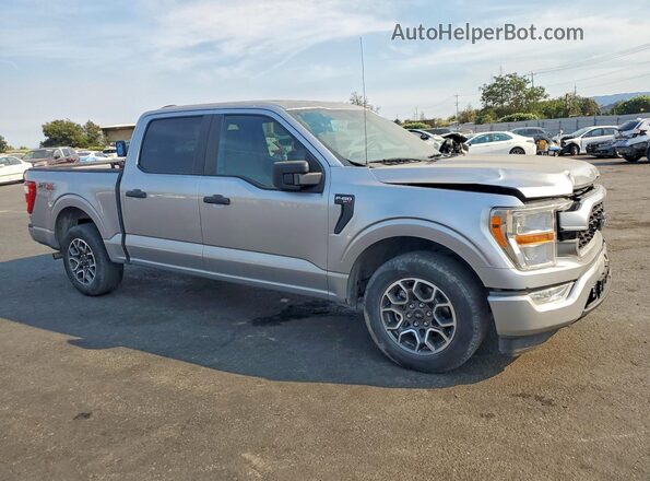 1FTEW1CP3MFA53684 2021 FORD F150 Серебряный Передняя правая четверть