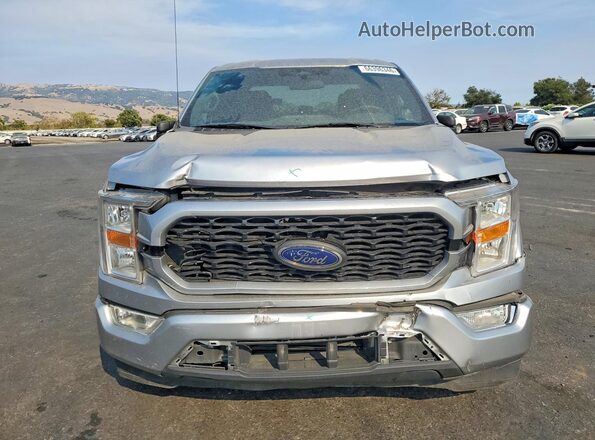 1FTEW1CP3MFA53684 2021 FORD F150 Серебряный Вид спереди