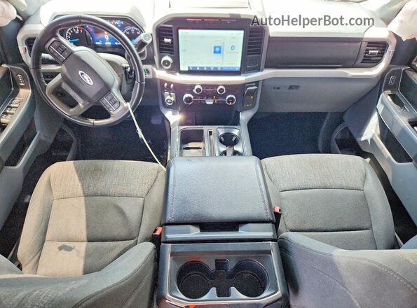 1FTEW1CP3NKE76161 2022 FORD F150 Blue Dashboard view