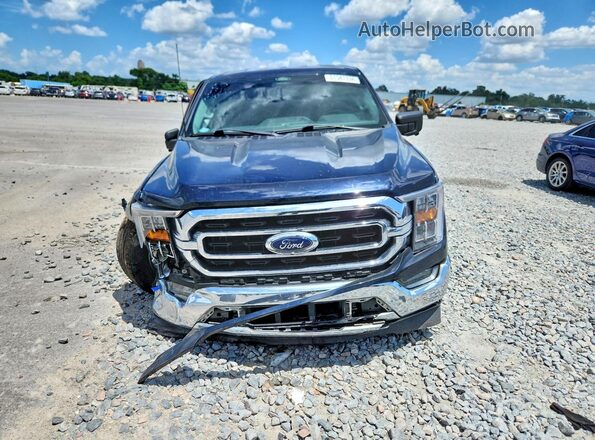 1FTEW1CP3NKE76161 2022 FORD F150 Blue Front view