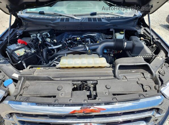1FTEW1CP3NKE76161 2022 FORD F150 Blue Rear interior view