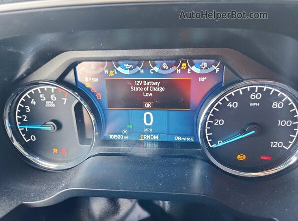 1FTEW1CP3NKE76161 2022 FORD F150 Blue Instrument cluster view