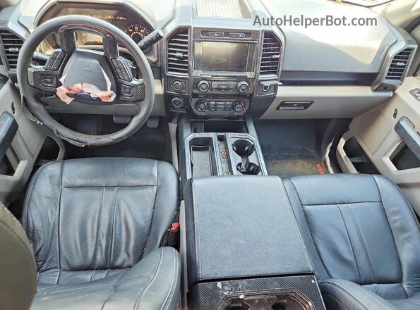 1FTEW1CP4HFC56850 2017 FORD F150 Black Widok deski rozdzielczej