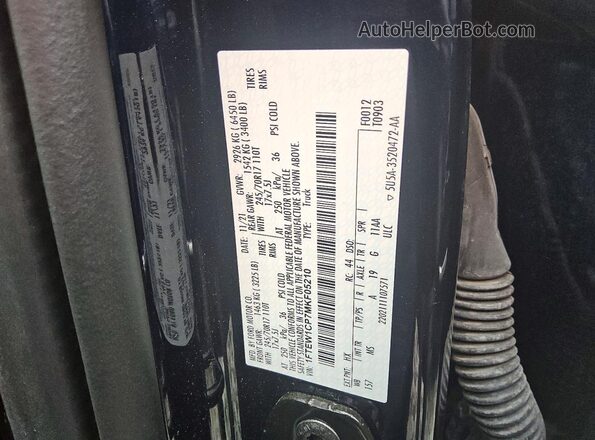 1FTEW1CP7MKF05210 2021 FORD F150 Blue Vista del compartimento del motor
