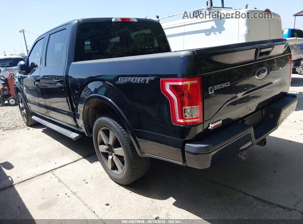 1FTEW1CP8GKD14965 2016 FORD F150 Black Trasero izquierdo