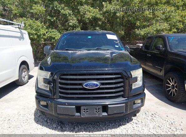 1FTEW1CP8GKD14965 2016 FORD F150 Black Vista del cuadro de instrumentos