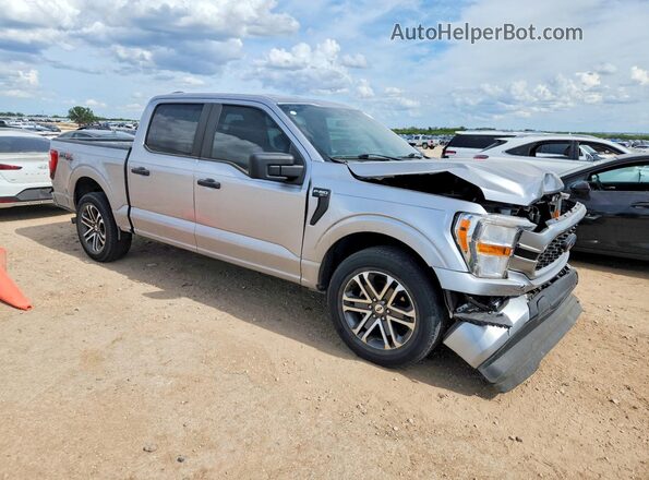 1FTEW1CP8MFA69072 2021 FORD F150 Silver Delantero derecho