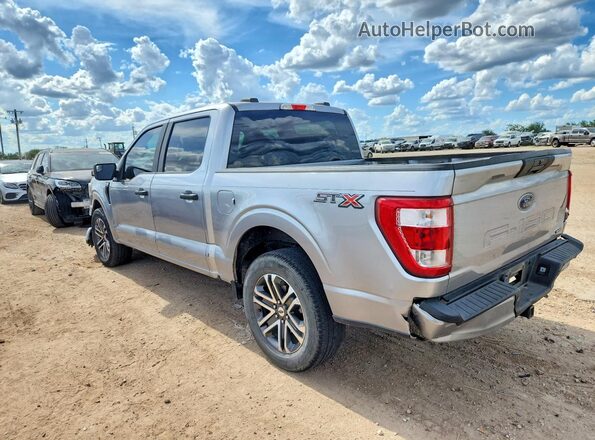1FTEW1CP8MFA69072 2021 FORD F150 Silver Trasero izquierdo
