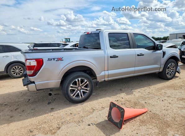 1FTEW1CP8MFA69072 2021 FORD F150 Silver Trasero derecho