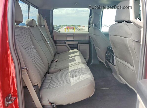 1FTEW1CP9KFB59277 2019 FORD F150 Red უკანა სავარძლების ხედი
