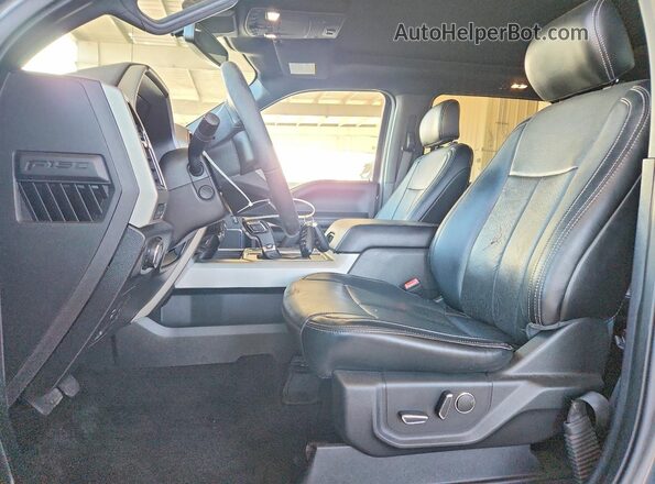 1FTEW1CPXJFC86375 2018 FORD F150 Gray Вид салону спереду
