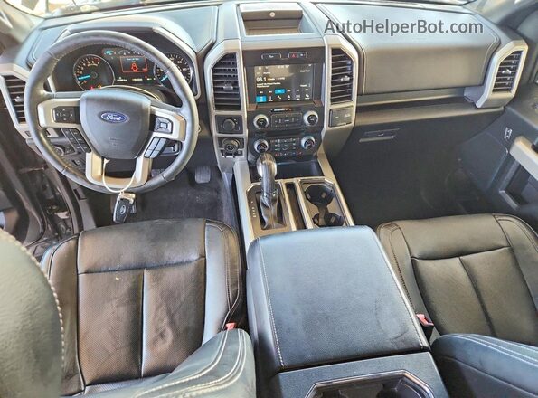 1FTEW1CPXJFC86375 2018 FORD F150 Gray Вид панелі приладів