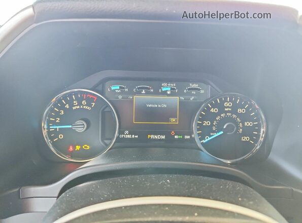 1FTEW1CPXJFC86375 2018 FORD F150 Gray Вид щитка приладів