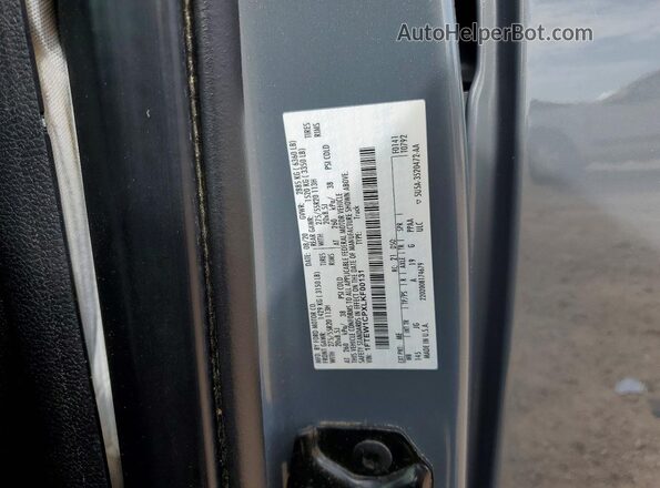 1FTEW1CPXLKF00131 2020 FORD F150 Gray Вид підкапотного простору