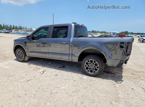 1FTEW1CPXMKE73482 2021 FORD F150 Gray Trasero izquierdo