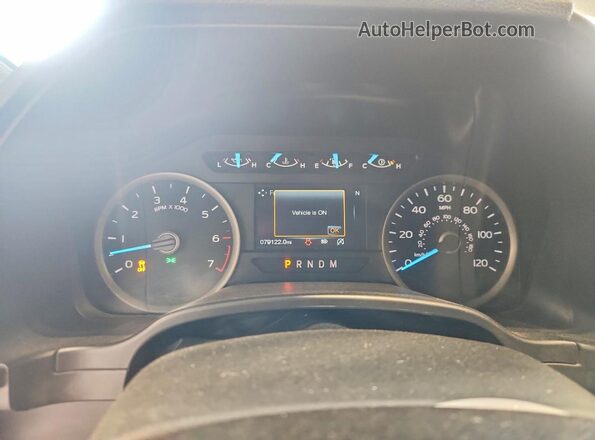 1FTEW1E41LKE94416 2020 FORD F150 Black Вид щитка приладів