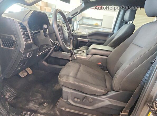 1FTEW1E41LKE94416 2020 FORD F150 Black Вид салону спереду