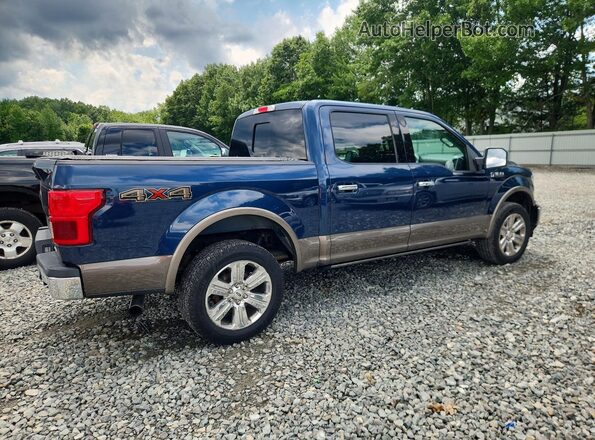 1FTEW1E48KFD47775 2019 FORD F150 Blue Tył prawy