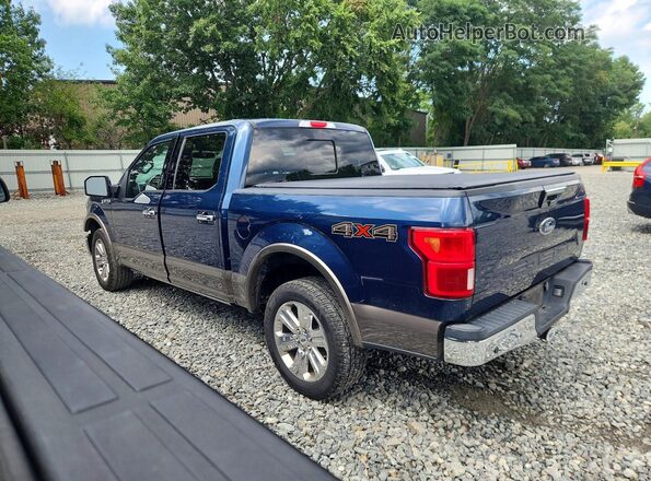 1FTEW1E48KFD47775 2019 FORD F150 Blue Tył lewy