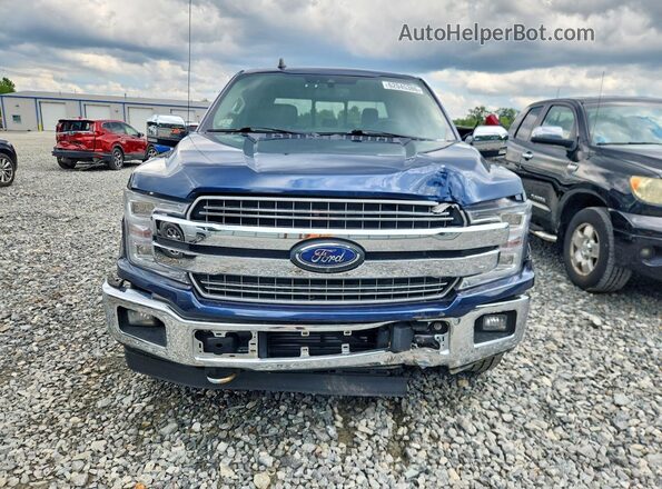 1FTEW1E48KFD47775 2019 FORD F150 Blue Widok z przodu