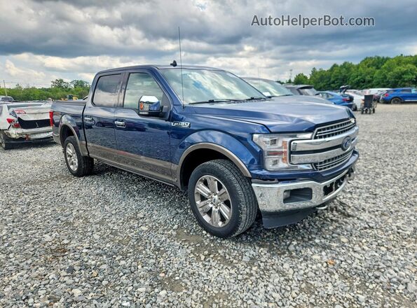 1FTEW1E48KFD47775 2019 FORD F150 Blue Przód prawy