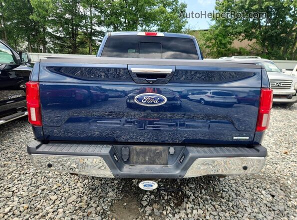 1FTEW1E48KFD47775 2019 FORD F150 Blue Widok z tyłu