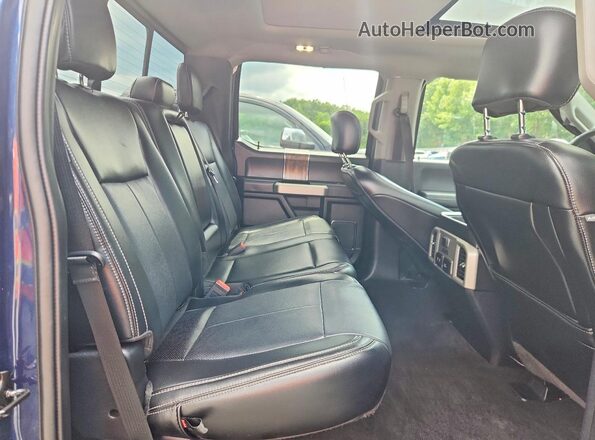 1FTEW1E48KFD47775 2019 FORD F150 Blue Widok tylnych siedzeń