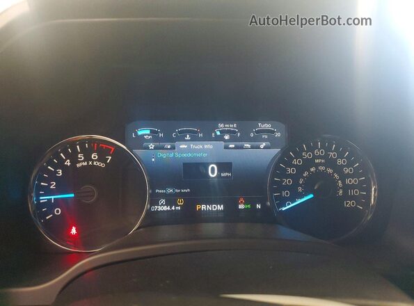 1FTEW1E4XKFC50366 2019 FORD F150 Black Вид щитка приладів