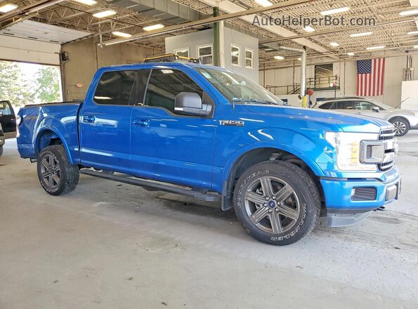 1FTEW1E50LKF39404 2020 FORD F150 Blue Delantero derecho