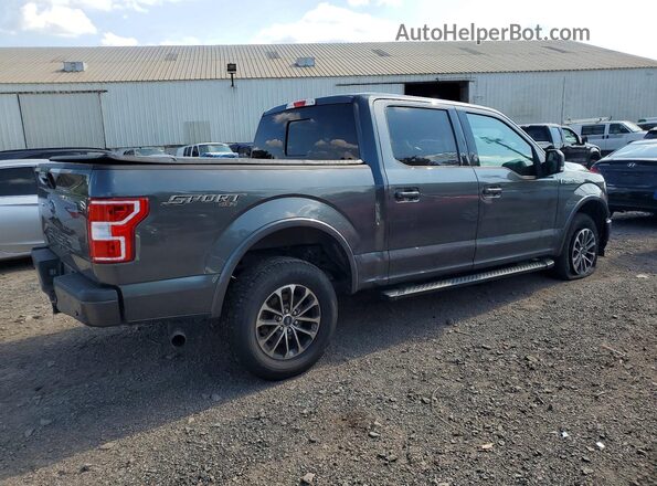 1FTEW1E52JFD22913 2018 FORD F150 Серый Задняя правая четверть