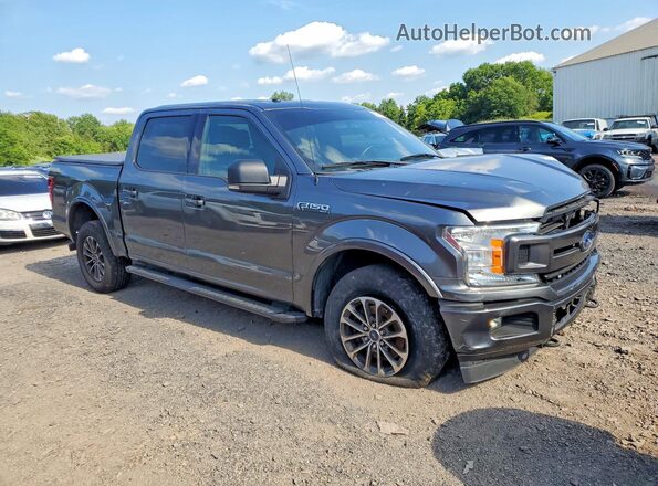 1FTEW1E52JFD22913 2018 FORD F150 Серый Передняя правая четверть