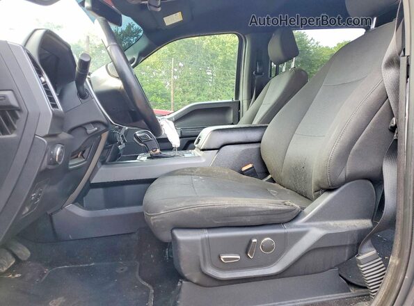 1FTEW1E52JFD22913 2018 FORD F150 Серый Вид салона спереди