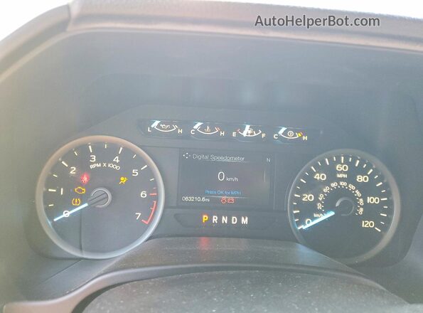1FTEW1E52JFD22913 2018 FORD F150 Серый Вид щитка приборов