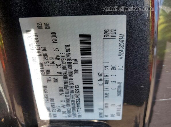 1FTEW1E52JFD22913 2018 FORD F150 Серый Вид подкапотного пространства