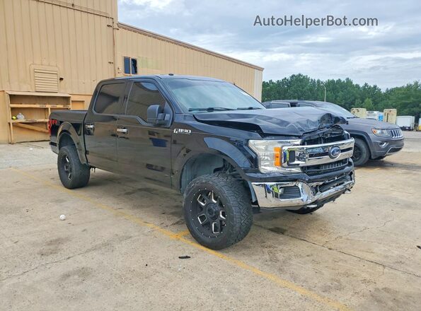 1FTEW1E55JFC85758 2018 FORD F150 Черный Передняя правая четверть