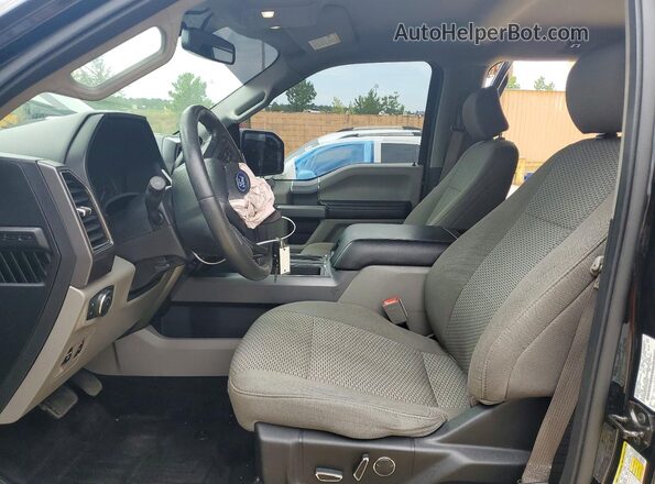 1FTEW1E55JFC85758 2018 FORD F150 Черный Вид салона спереди