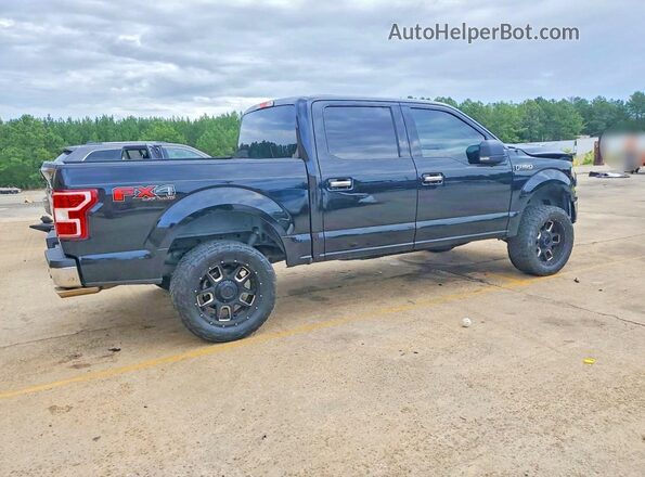 1FTEW1E55JFC85758 2018 FORD F150 Черный Задняя правая четверть